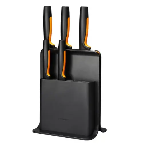 Set  Fiskars Functional Form, suport + 5 cutite