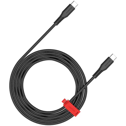 Cablu de date CANYON CC60SC, USB-C - USB-C, 60W, 2m, Negru