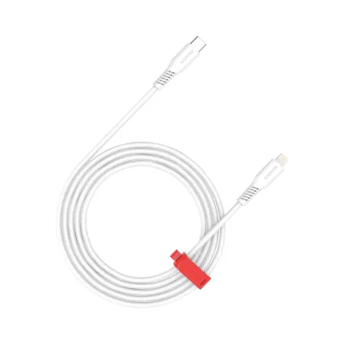 Cablu de date CANYON CLN30SC, USB-C - Lightning, 30W, 2m, Alb