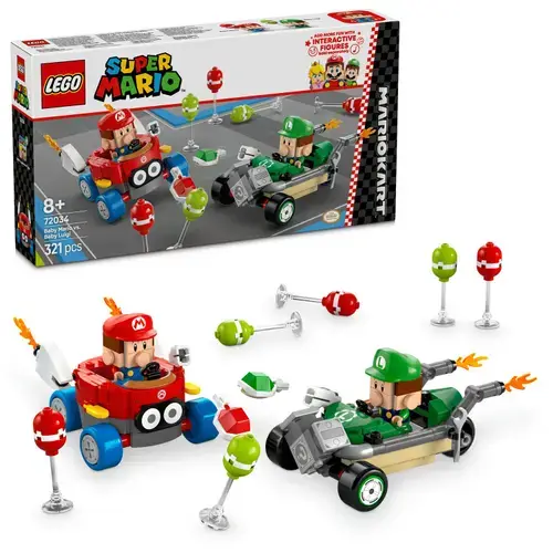 LEGO® Super Mario - Mario Kart™ – Baby Mario si Baby Luigi 72034, 321 piese