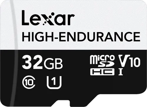 Card de memorie Lexar High-Endurance, 32GB, microSDHC, UHS-I U1, V10, Clasa 10