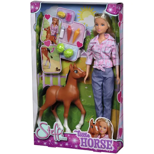 Papusa Steffi Love Steffi si manzul, 29 cm, cu accesorii