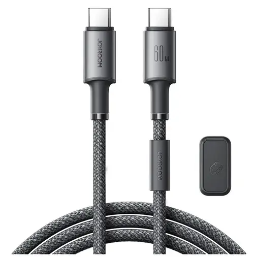 Cablu Date si Incarcare USB-C - USB-C Joyroom S-A50, 60W, 1.2m, Gri