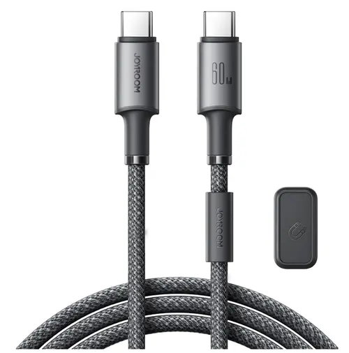 Cablu Date si Incarcare USB-C - USB-C Joyroom S-A50, 60W, 1.2m, Gri