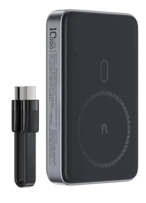 Baterie Externa Wireless Acefast M10, 10000mAh, 30W, PD + FQI, 1 x QI - 2 x USB-C, Neagra