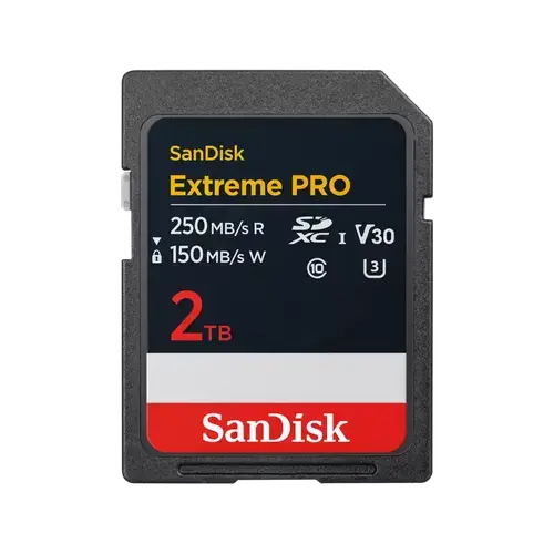 Card de memorie SanDisk Extreme Pro SDSDXXD-2T00-GN4IN, SDXC, 2TB, UHS-I U3, Clasa 10, V30