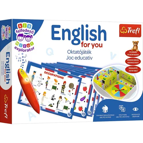 Joc educativ Trefl Micul explorator - Cu creion magic, Engleza