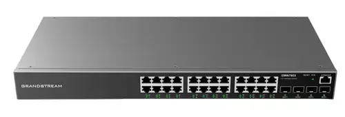 Switch cu management, Grandstream, GWN7803 Enterprise, 24 porturi Gigabit L2+, 4 SFP Gigabit