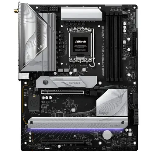 Placa de baza ASRock B860 LIVEMIXER WIFI, Intel B860, LGA 1851, DDR5, ATX