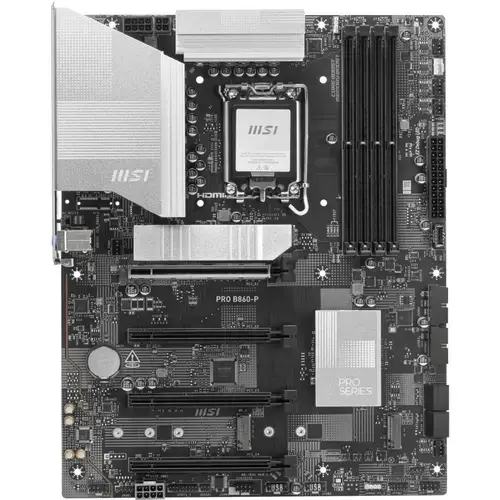 Placa de baza MSI PRO B860-P, Intel B860, LGA 1851, DDR5, ATX