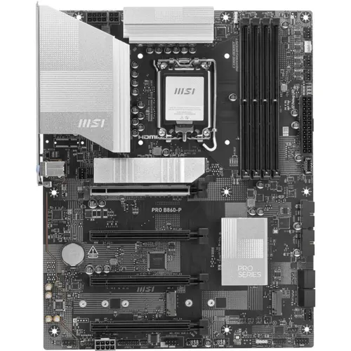 Placa de baza MSI PRO B860-P, Intel B860, LGA 1851, DDR5, ATX