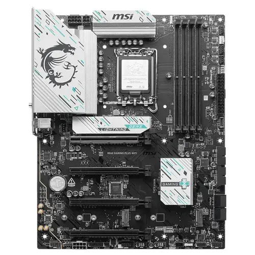 Placa de baza MSI B860 GAMING PLUS WIFI, Intel B860, LGA 1851, DDR5, ATX
