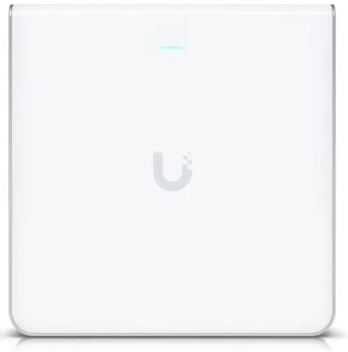 Access Point Ubiquiti UniFi U6 Enterprise In-Wall U6-ENTERPRISE-IW, WiFi 6E, Tri-band, Gigabit, PoE, MIMO, viteza pana 2.5 Gbps