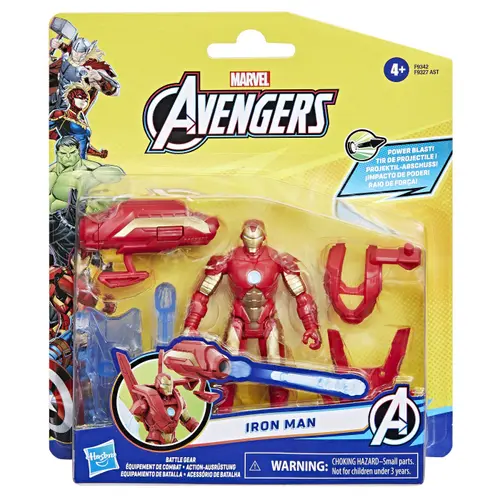 Figurina Avengers Epic Hero Battle Gear - Iron Man, 10 cm