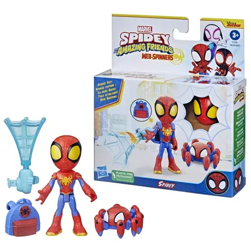 Set de joaca Spidey and his Amazing Friends - Web-Spinners, Figurina si accesorii, Spidey 10 cm