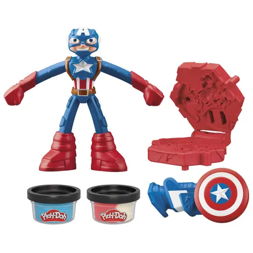 Set Play-Doh Marvel - Captain America, 10 cm