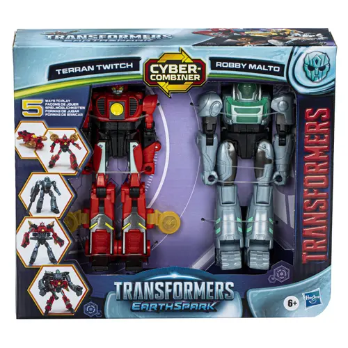 Set 2 figurine Transformers Earthspark - Terran Twitch si Robby Malto