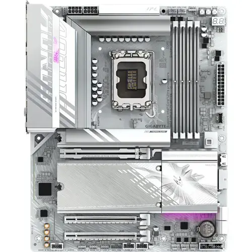 Placa de baza GIGABYTE B860 AORUS ELITE WIFI7 ICE, Intel B860, LGA 1851, DDR5, ATX