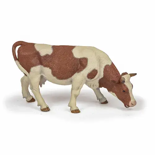 Figurina Papo - Animale de la ferma, Vaca Simmental pascand