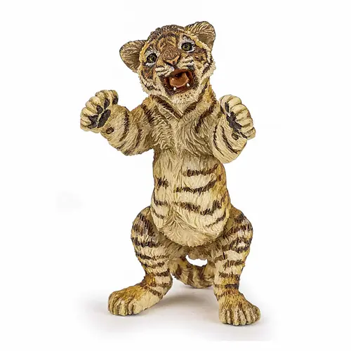Figurina Papo - Animale salbatice, Pui de tigru ridicat