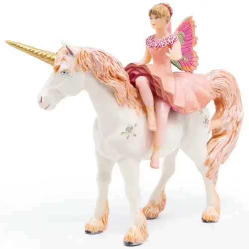 Figurina Papo - Personaje de basm, Balerina elf si unicorn