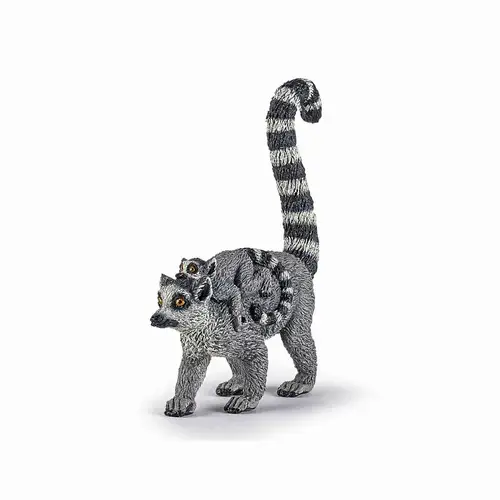Figurina Papo - Animale salbatice, Lemur cu pui