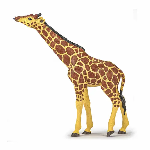 Figurina Papo - Animale salbatice, Girafa cu cap ridicat