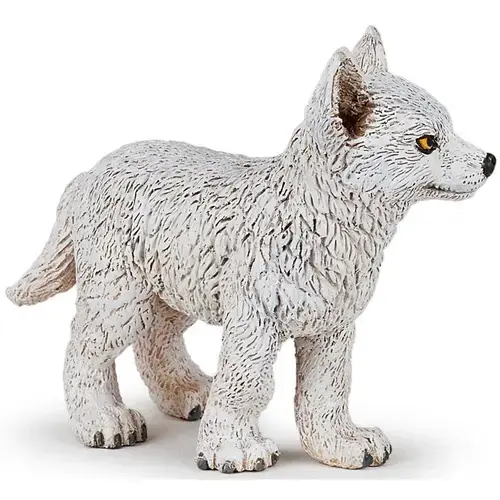 Figurina Papo - Animale salbatice, Lup polar tanar