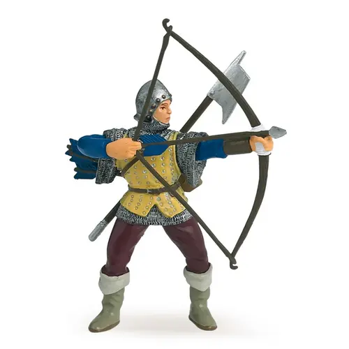 Figurina Papo - Personaje medievale, Arcas albastru