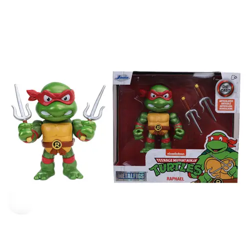 Figurina metalica Jada Toys - Testoasele Ninja, Raphael, 10 cm