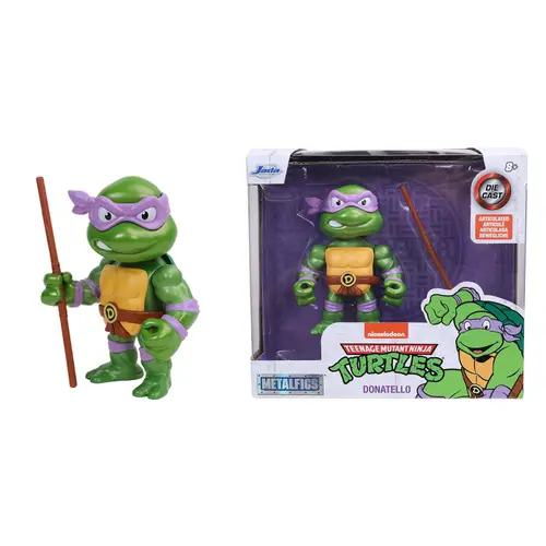 Figurina metalica Jada Toys - Testoasele Ninja, Donatello, 10 cm