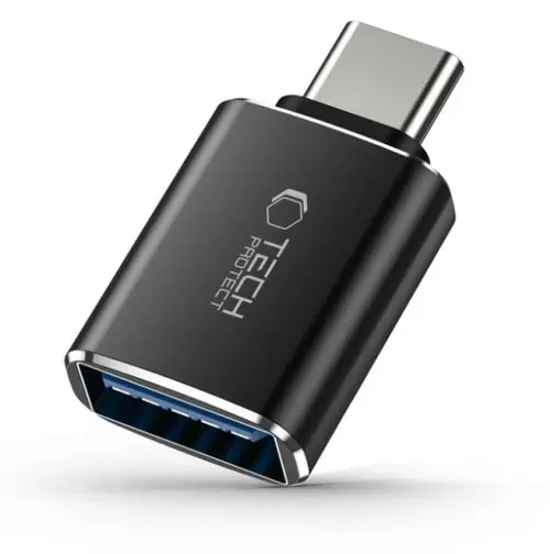 Adaptor OTG USB-C - USB-A Tech-Protect Ultraboost, Negru