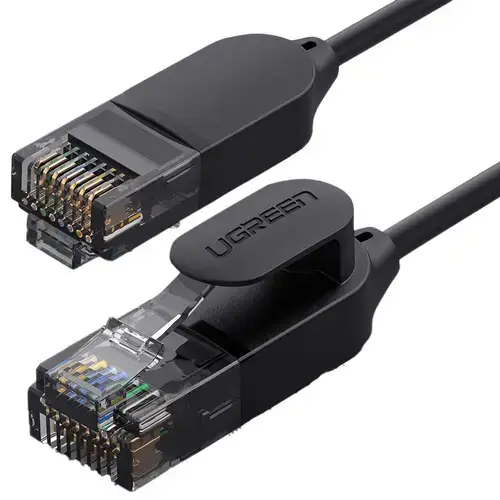 Cablu Retea UGREEN NW122, UTP, Cat6A, 5m, Negru