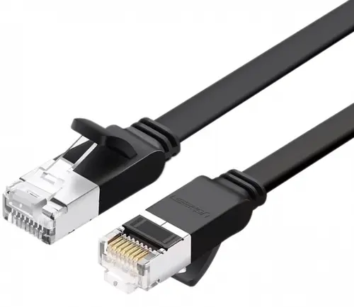 Cablu Retea UGREEN NW101 Flat, UTP, Cat6, 2m, Negru