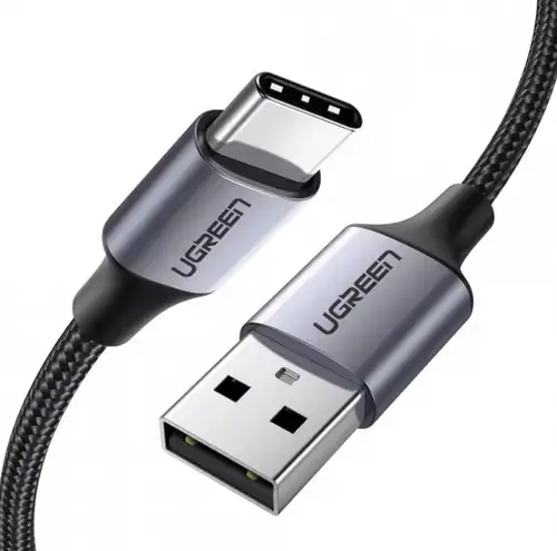 Cablu Date si Incarcare USB-A - USB-C UGREEN US288, 60W, 0.25m, Negru