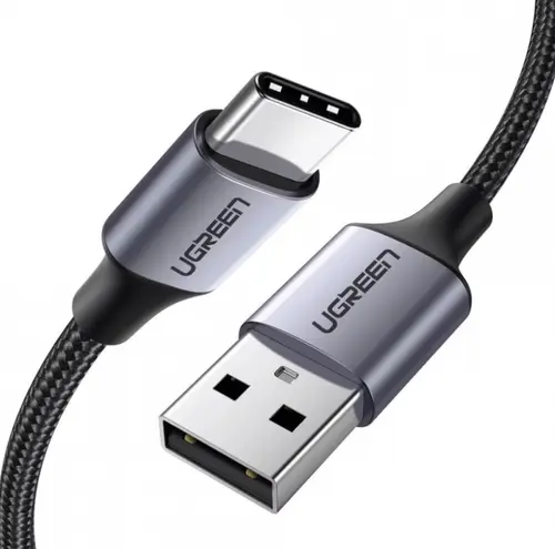 Cablu Date si Incarcare USB-A - USB-C UGREEN US288, 60W, 0.25m, Negru