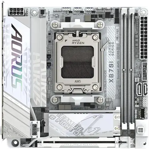Placa de baza GIGABYTE X870I AORUS PRO ICE, AMD X870, AM5, mITX, DDR5