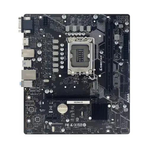 Placa de baza Biostar H610MHP D5,  Intel H610, LGA 1700, mATX