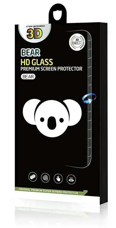 Folie de protectie Ecran Bear HD pentru Samsung Galaxy S25 S931, Sticla Securizata, Full Glue, Neagra
