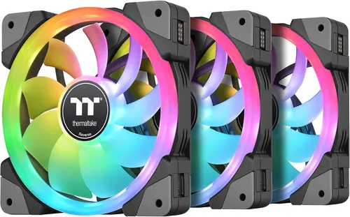 Set 3 ventilatoare Thermaltake TT Premium Swafan EX12 120mm RGB