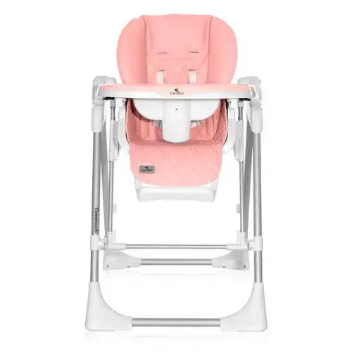 Scaun de masa  Lorelli Camminando 2 in 1, functie leagan electric, reglabil, greutate maxima suportata 15 Kg, Roz