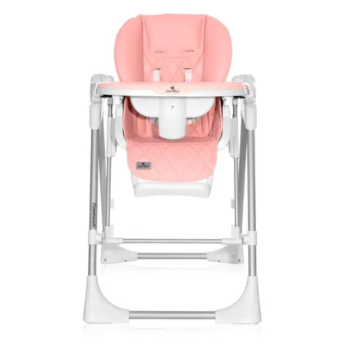 Scaun de masa  Lorelli Camminando 2 in 1, functie leagan electric, reglabil, greutate maxima suportata 15 Kg, Roz