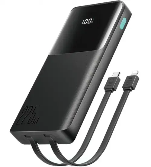 Baterie Externa Joyroom JR-PBF19, 10000mAh, 22.5W, QC + PD, 1 x Lightning - 1 x USB-A - 2 x USB-C, Neagra