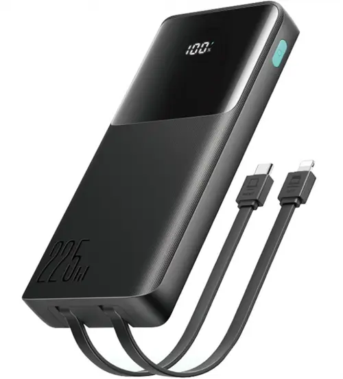 Baterie Externa Joyroom JR-PBF19, 10000mAh, 22.5W, QC + PD, 1 x Lightning - 1 x USB-A - 2 x USB-C, Neagra