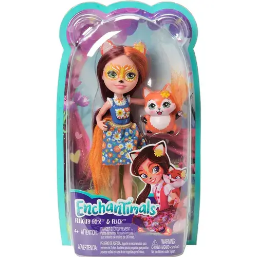 Papusa Enchantimals - Felicity Fox si Flick