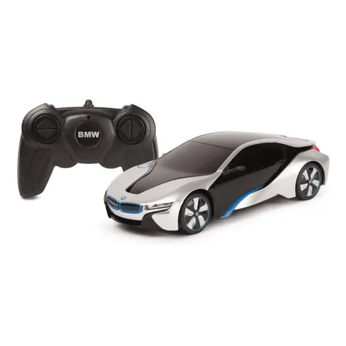 Masinuta Rastar RC - Bmw I8, 1:24, Argintiu