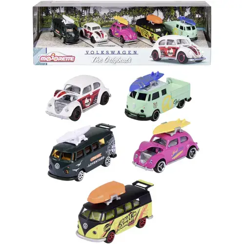 Set 5 masinute Majorette  Volkswagen The Originals, scara 1:64