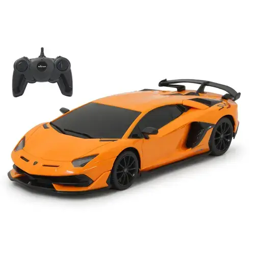 Masinuta Rastar RC - Lamborghini Aventador Svj, 1:24, Portocaliu