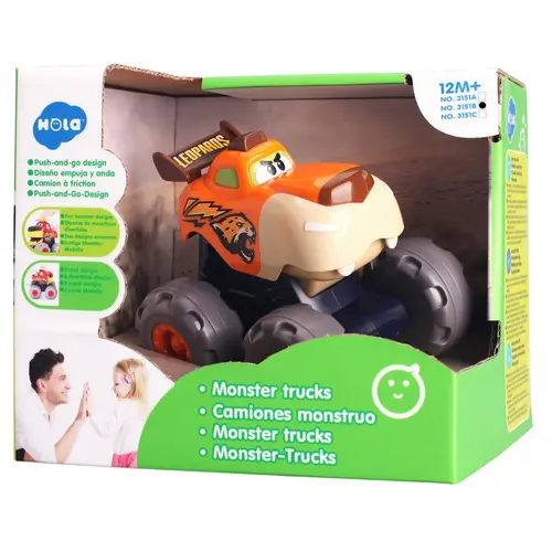 Masinuta Hola Monster Truck - Leopardul Infuriat