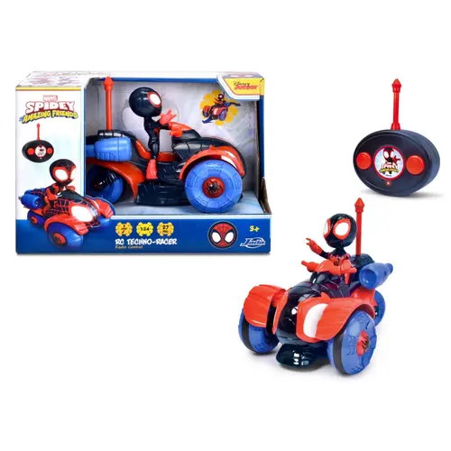 Masinuta Jada Toys RC - Spidey and his Amazing Friends, Miles Morales Techno Racer 1:24